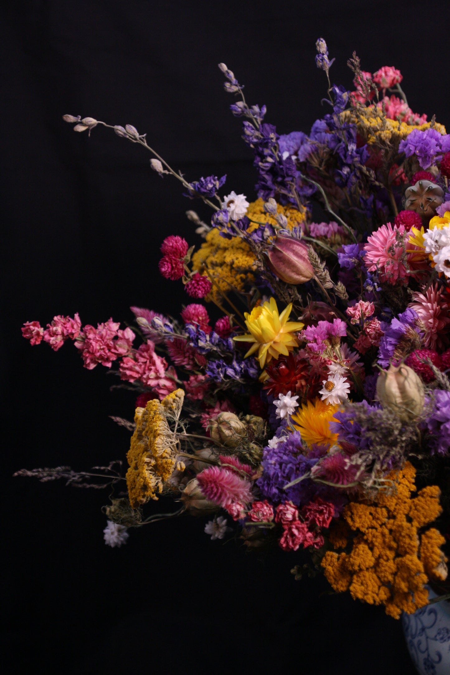 Bouquet de fleurs séchées - Cabaret normand