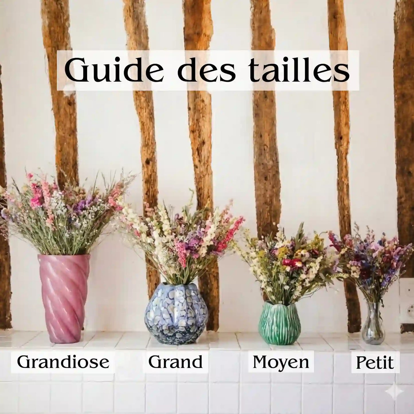 Bouquet de fleurs séchées - Cherbourg