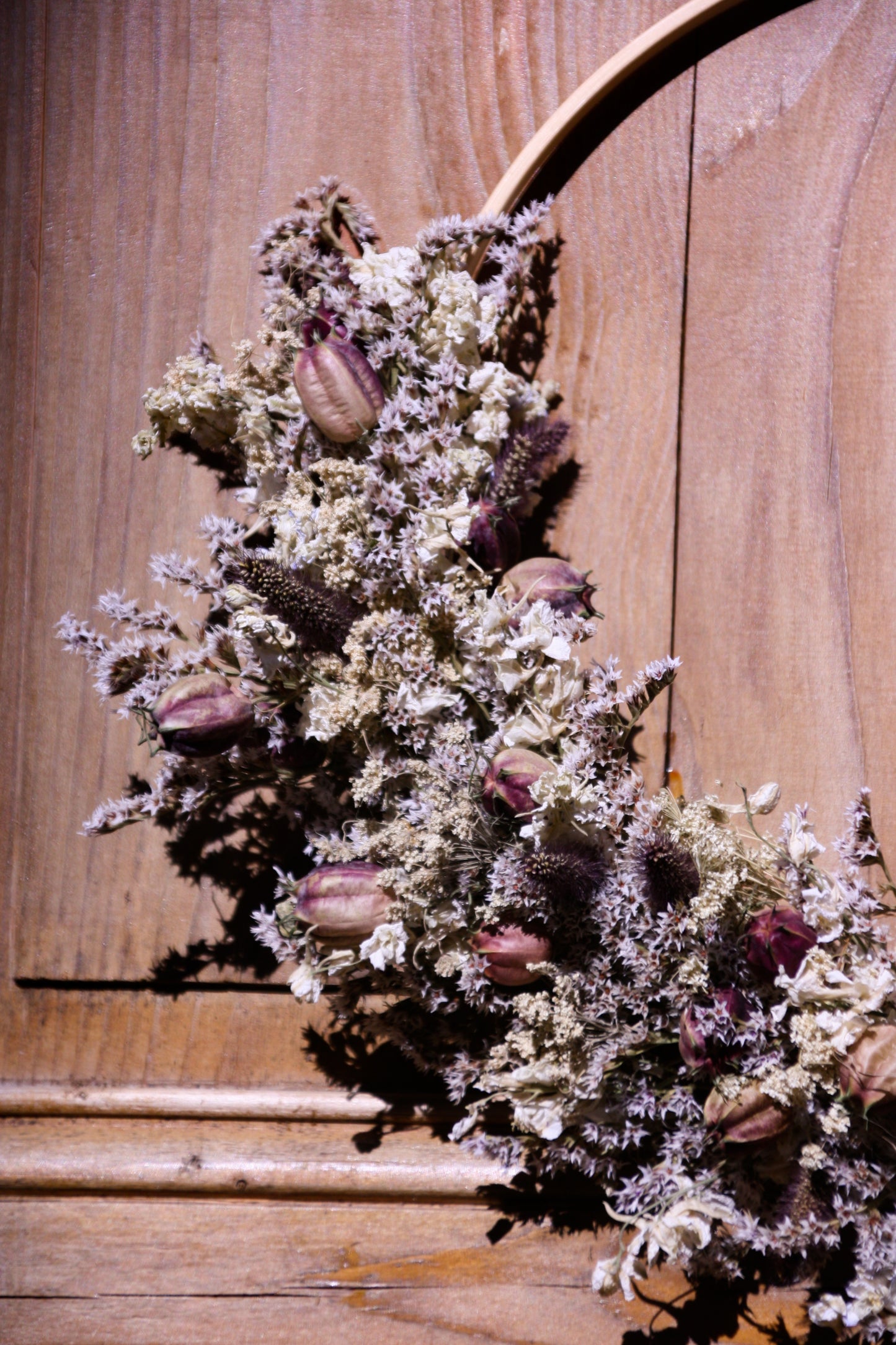 Couronne de fleurs séchées - L'Ingénue