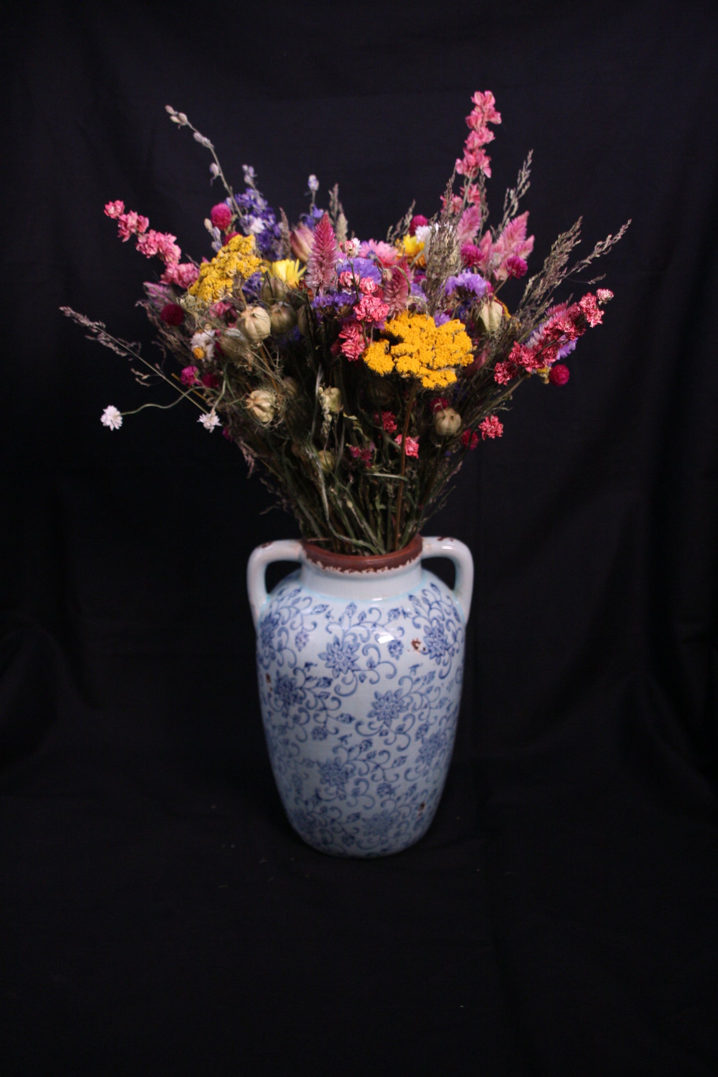 Bouquet de fleurs séchées - Cabaret normand