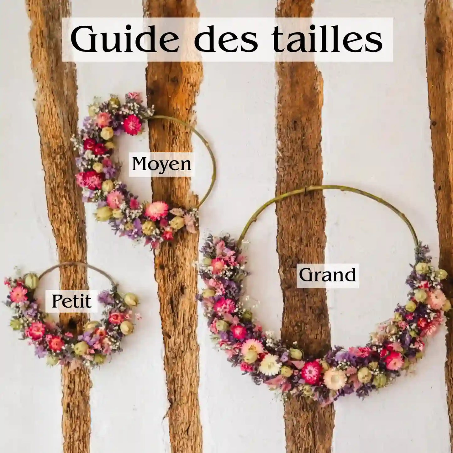 Couronne de fleurs séchées - Cherbourg