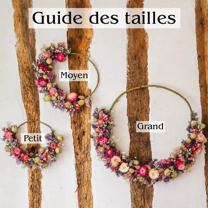 Couronne de fleurs séchées - Cherbourg