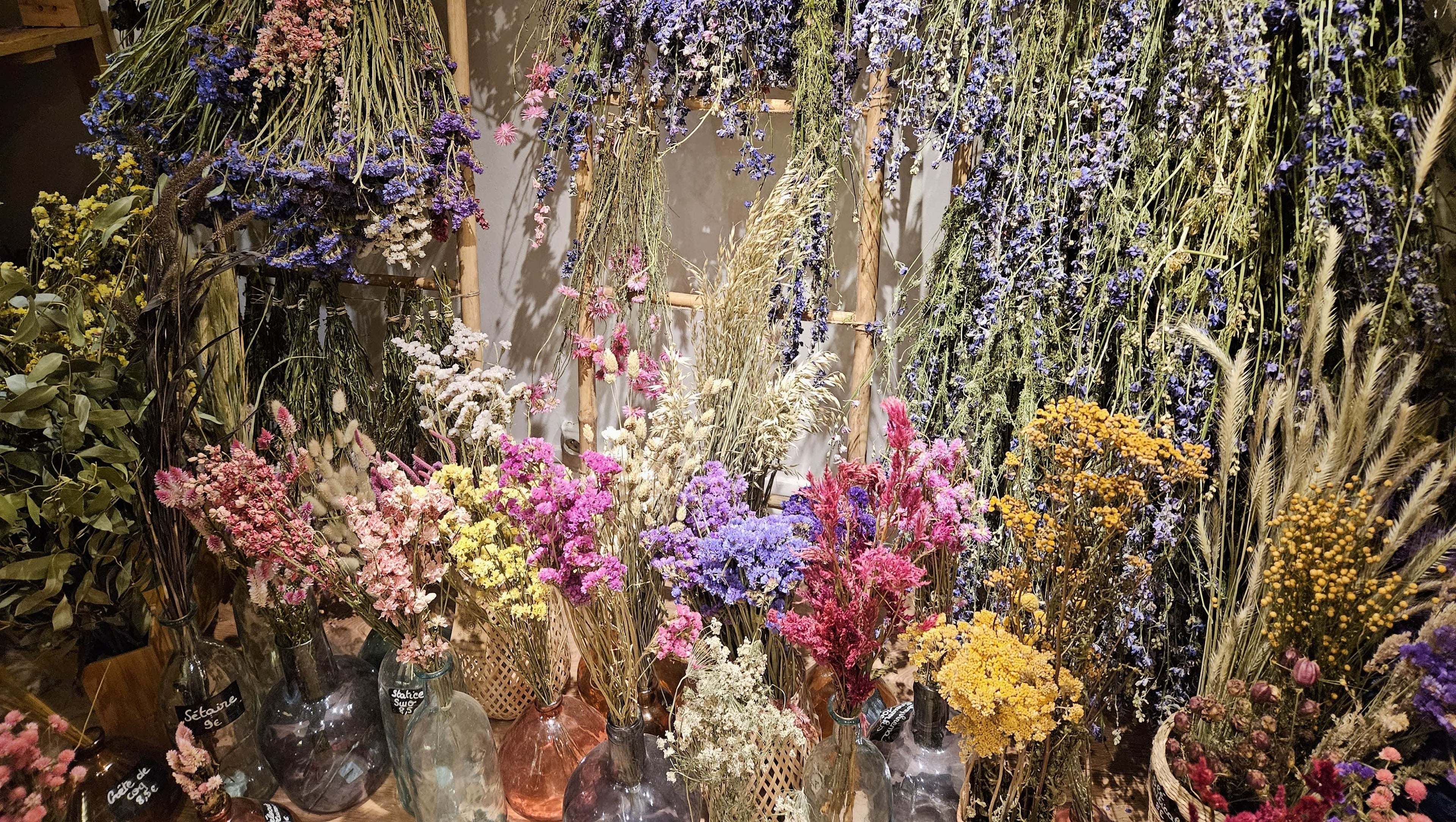 fleurs séchées boutique fleuriste caen