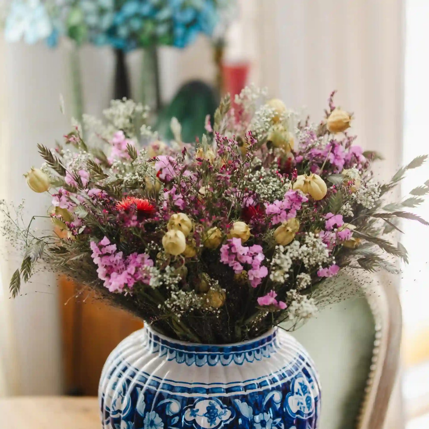 Idée cadeau amour durable : fleurs séchées naturelles françaises du bouquet Cabourg