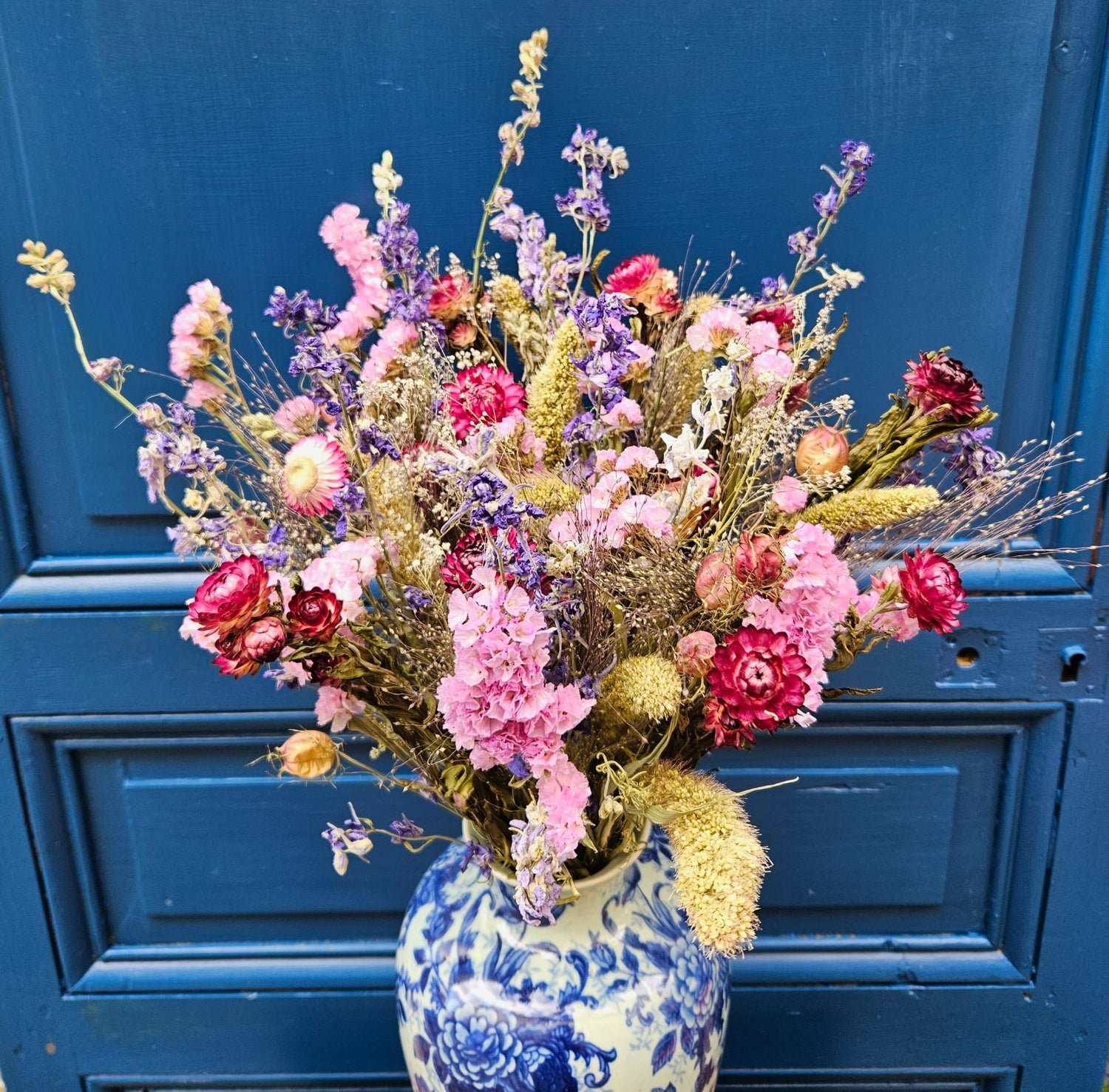 Bouquet de fleurs séchées mariage calvados