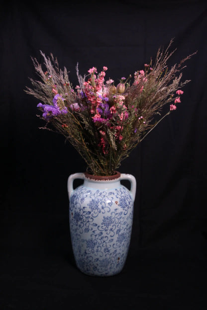 Création artisanale de fleurs séchées fait main à Caen en Normandie : bouquet de fleurs séchées