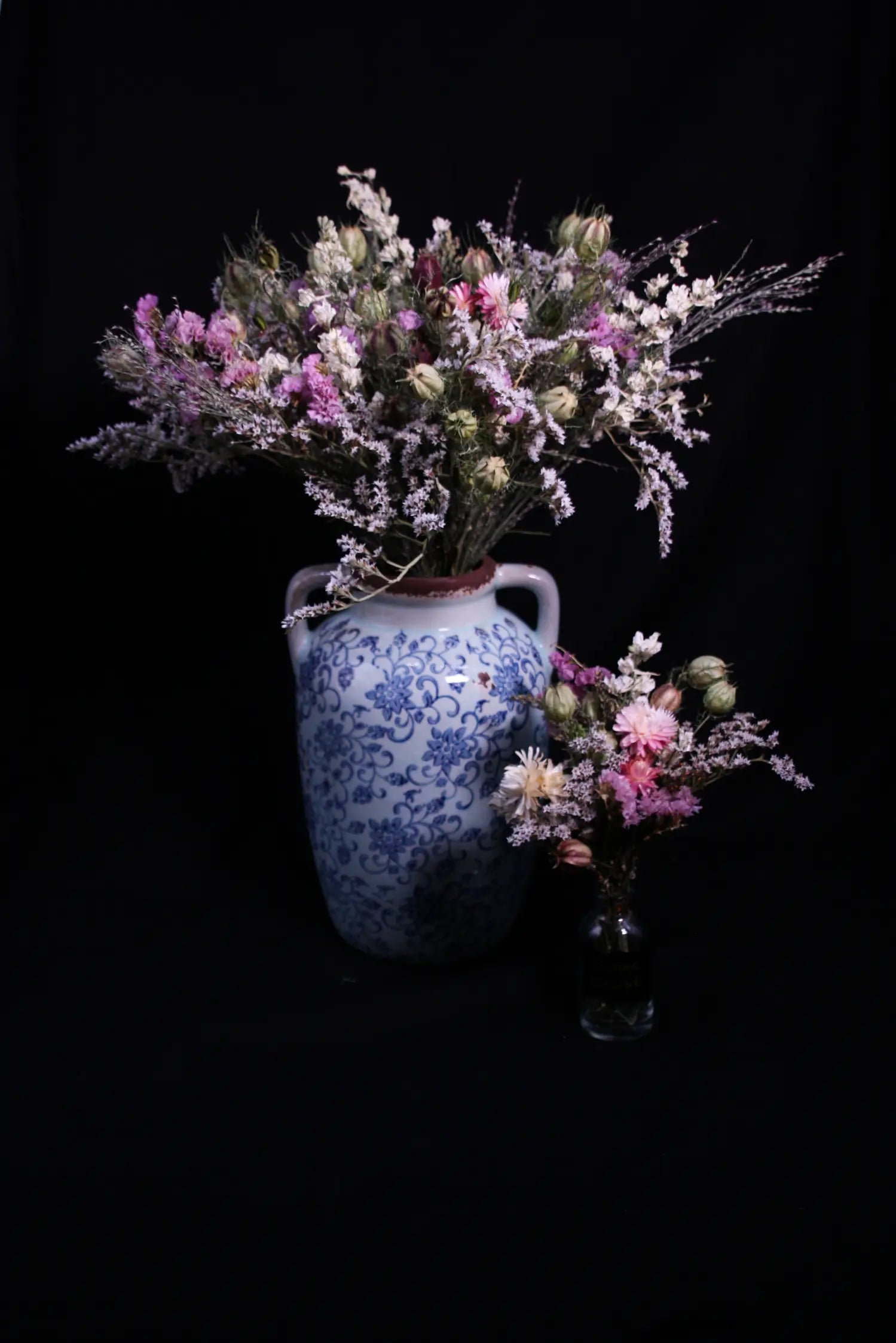 Petit bouquet de fleurs séchées romantique à offrir en cadeau