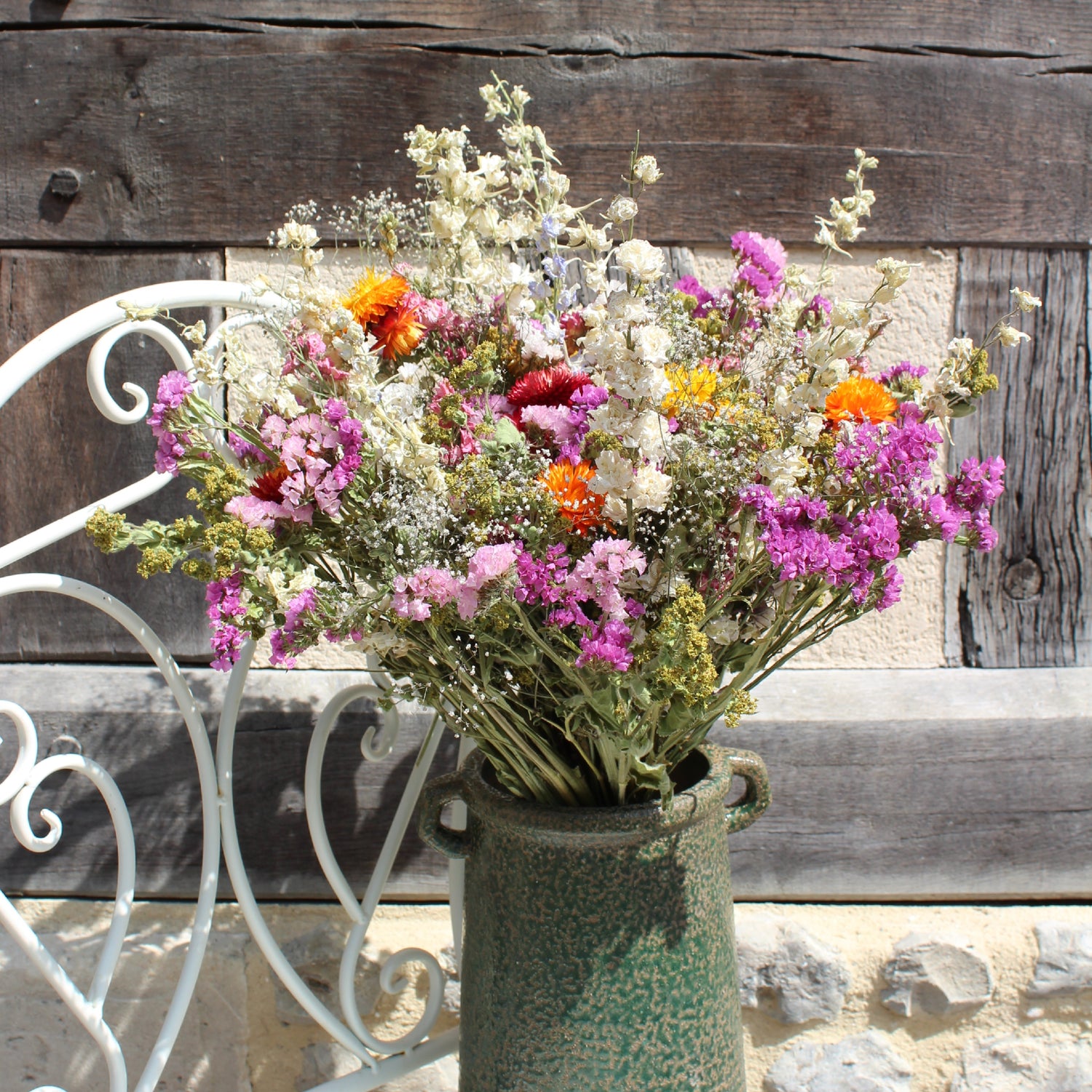 bouquet de fleurs séchées de la ferme florale fleurs de la clarté
