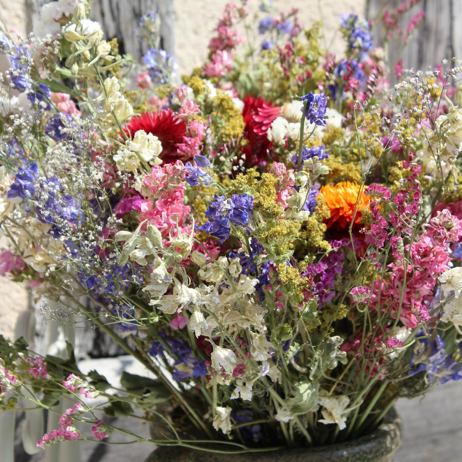 bouquet de la ferme florale des Fleurs de la Clarté sur la Route du cidre en Normandie